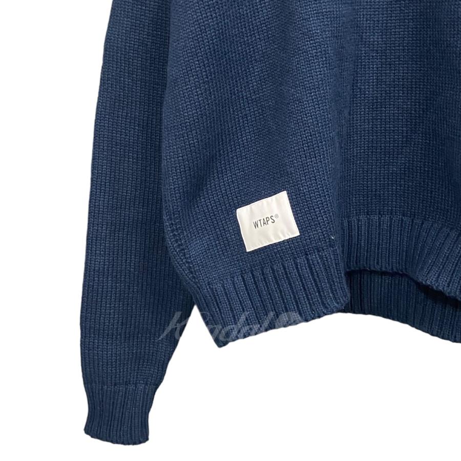 ダブルタップス WTAPS 「CREW NECK 02 ／ SWEATER」ニットセーター ネイビー サイズ：X 01｜kindal｜05