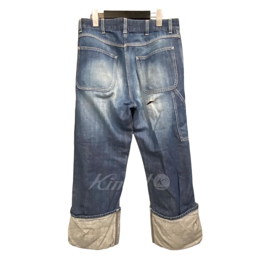 loewe フィッシャーマン 46 LOEWE ロエベ ダメージ加工フィッシャーマンデニムパンツ インディゴ