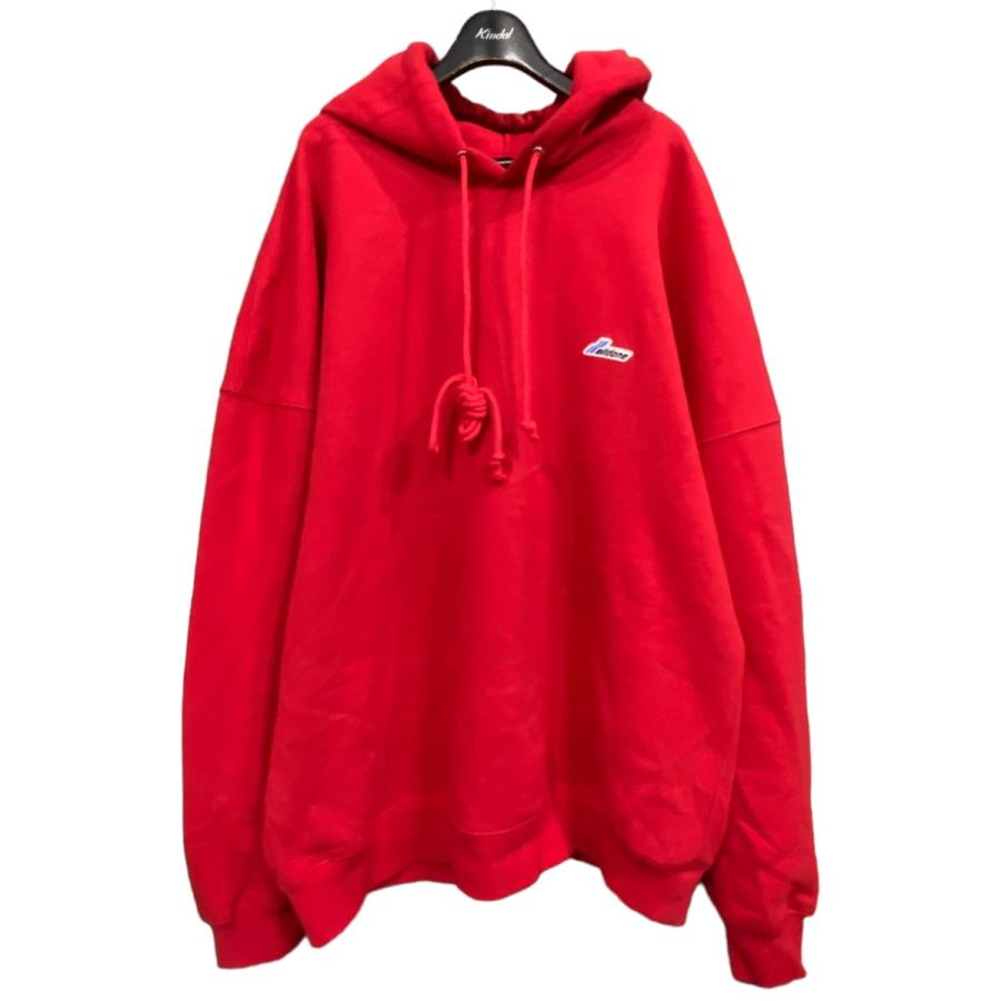 WE11DONE 【値下げ】WE11DONE 21AW 「RED WD EMBROIDERED LOGO HOODIE 