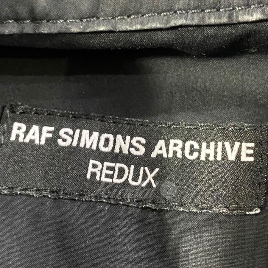 ラフシモンズアーカイブ RAF SIMONS ARCHIVE REDUX 03SS復刻モデル ボンテージシャツ ブラック サイズ：46｜kindal｜07