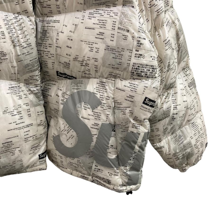値下げ】Supreme Down Jacket Receipts レシート転写ダウンジャケット 