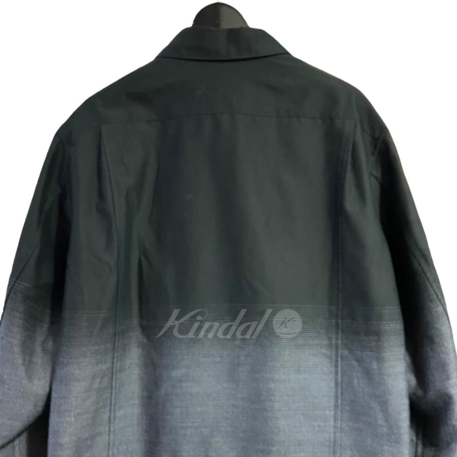 ターク TAAKK 「SHIRTS RIDERS 」 グラデーションシャツライダースジャケット ブラック×グレー サイズ：2｜kindal｜04