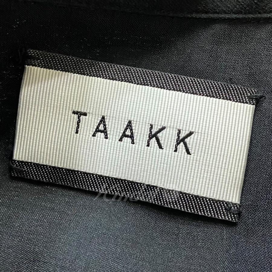 ターク TAAKK 「SHIRTS RIDERS 」 グラデーションシャツライダースジャケット ブラック×グレー サイズ：2｜kindal｜06