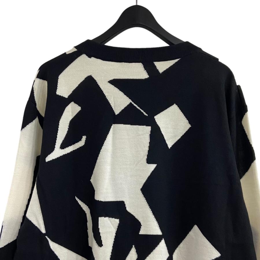 LOUIS VUITTON 23SS LVアブストラクトハウンドトゥースニット