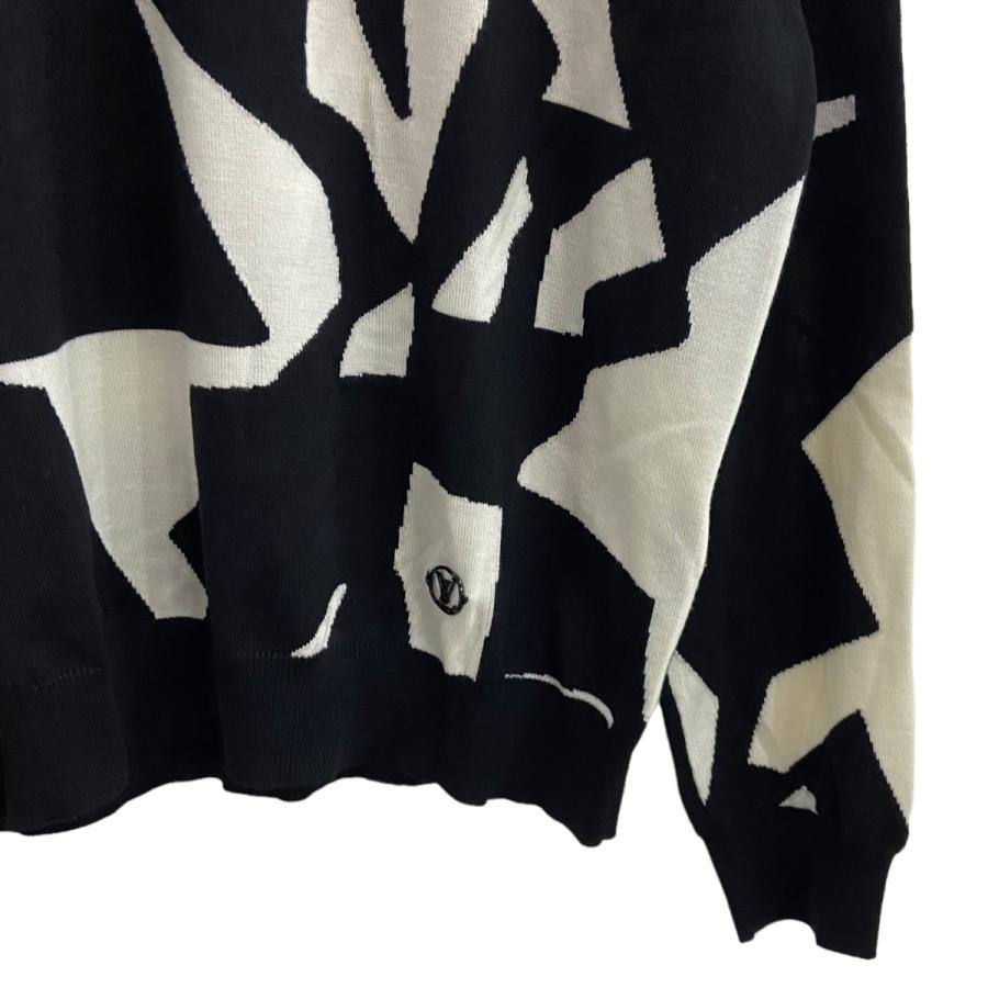 LOUIS VUITTON 23SS LVアブストラクトハウンドトゥースニット