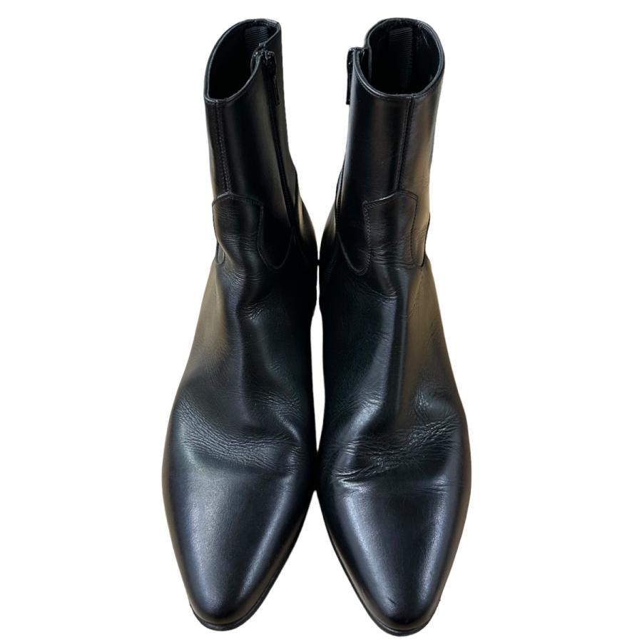 CELINE 【値下げ】CELINE ジップアップヒールブーツ MG1202 ブラック 