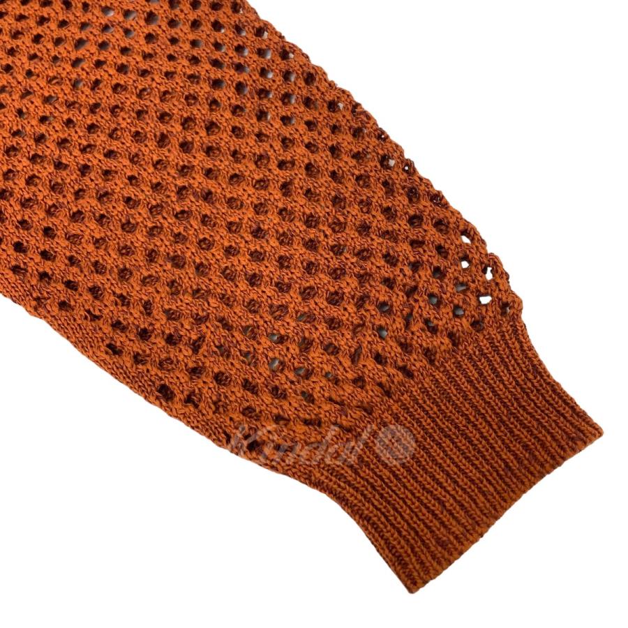YOKE メッシュ　オレンジ カーディガン サイズ3 YOKE メッシュオレンジ カーディガン サイズ3