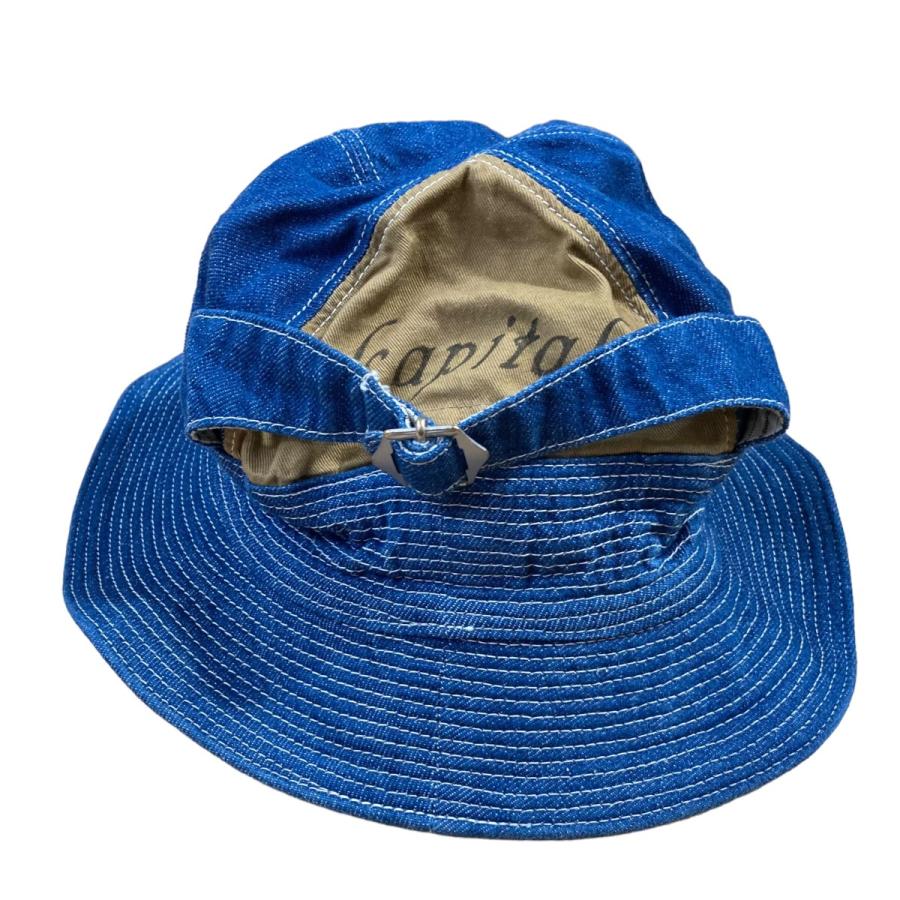 KAPITAL バケットハット ブラウン/ブルー KAPITAL バケットハット ブラウン/ブルー