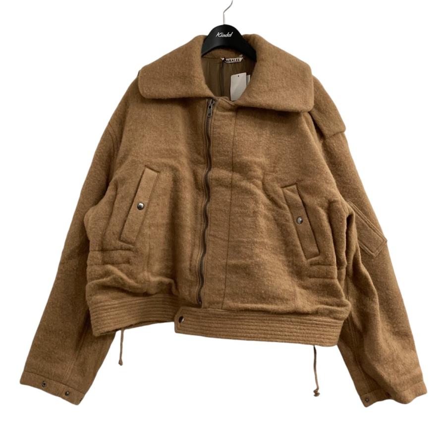 AURALEE オーラリー BABY CAMEL MELTON BLOUSON ベイビーキャメル 