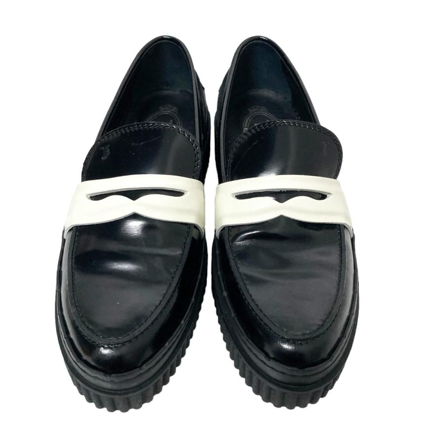 TOD'S バイカラーローファー トッズ TOD'S バイカラーローファー ブラック サイズ：24