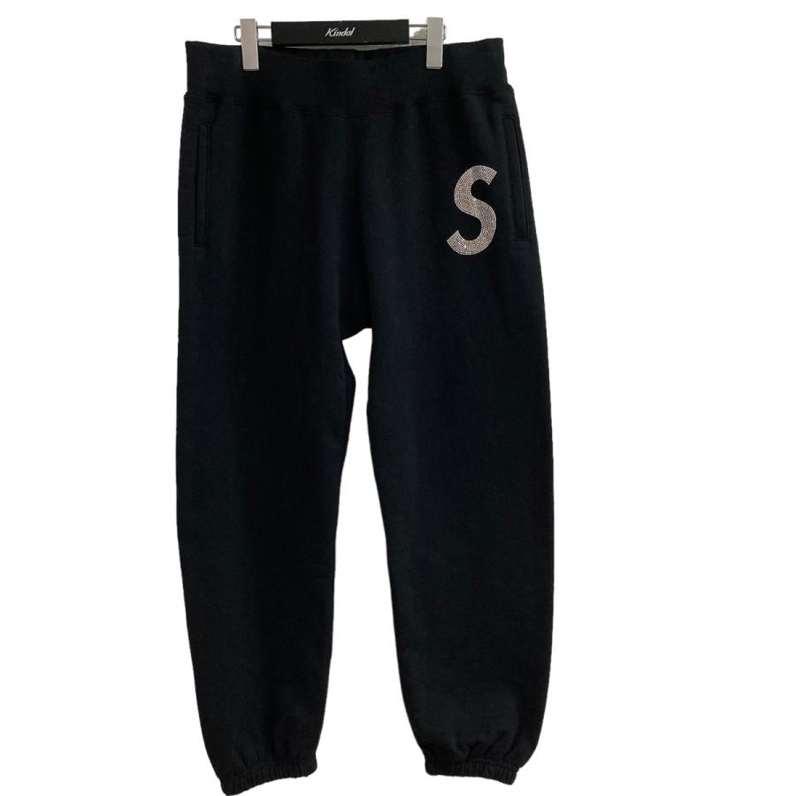 Supreme 【値下げ】Supreme×SWAROVSKI スワロSロゴスウェットパンツ 