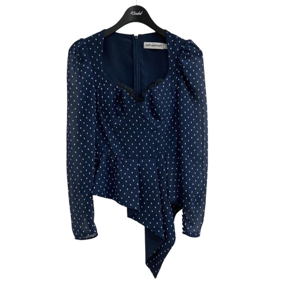 ❇️Selfportrait正規23秋新作セルフポートレートブラックブラウス セルフ ポートレイト(SELF PORTRAIT)コレクション一覧｜ELLE