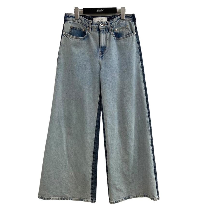 ロク×エイチアンドエム Rokh×H＆M 切替バギーデニムパンツ インディゴ 