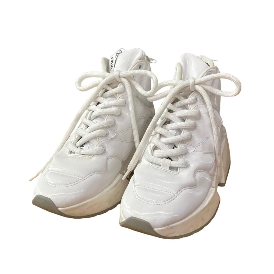 マルタンマルジェラ　ホワイトレザーハイカットスニーカー MARTIN MARGIELA（マルタン マルジェラ） MM6 Maison Margiela