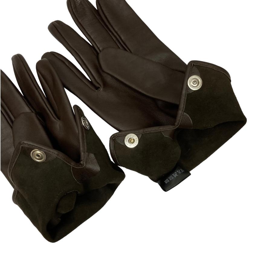 ERNEST W BAKER レザーグローブ　ブラック Ernest W. Baker】 レザーグローブ ブラック 2025年最新】ERNEST