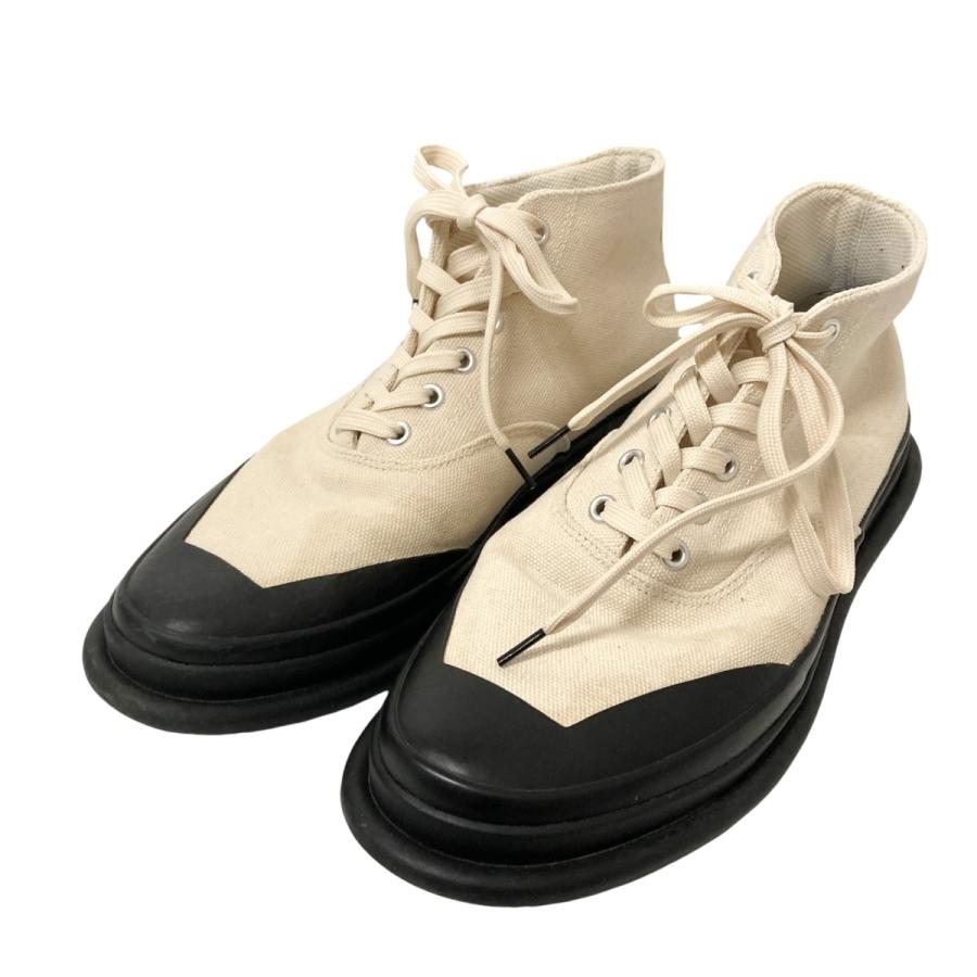 ISSEY MIYAKE 【値下げ】ISSEY MEN キャンバスハイカットスニーカー  