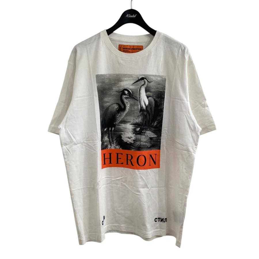 HERON PRESTON ヘロンプレストン プリントTシャツ ホワイト HERON PRESTON ヘロンプレストン プリントTシャツ ホワイト