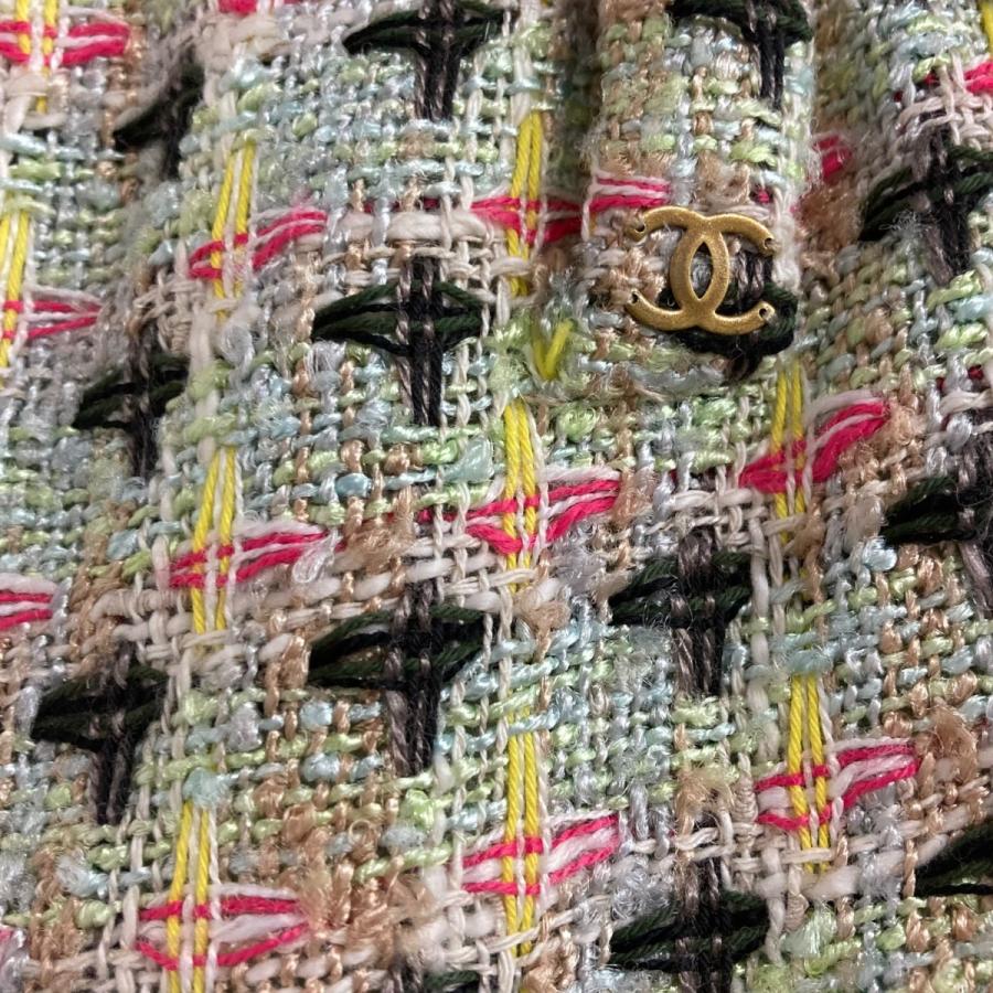CHANEL 【値下げ】CHANEL ココマークツイードスカート