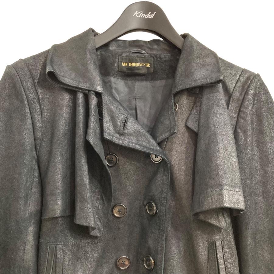 Ann DEMEULEMEESTER 【値下げ】ANN オリゾンティタグ レザージャケット 