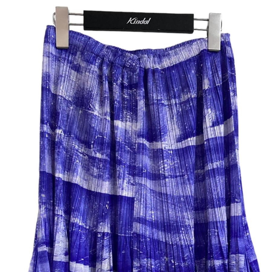 PLEATS PLEASE プリーツプリーズ グラフィックプリントプリーツロング 