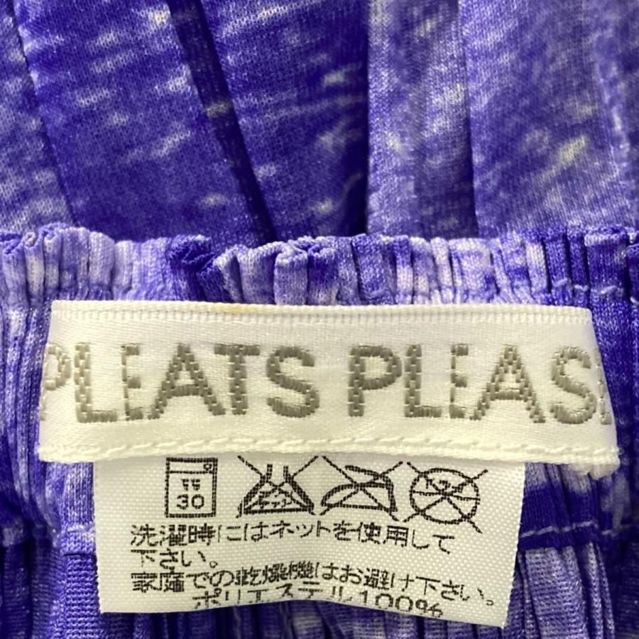 PLEATS PLEASE プリーツプリーズ グラフィックプリントプリーツロング 