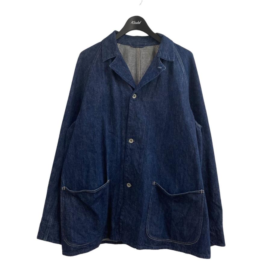 コモリデニムワークジャケットネイビー4 XL カバーオール