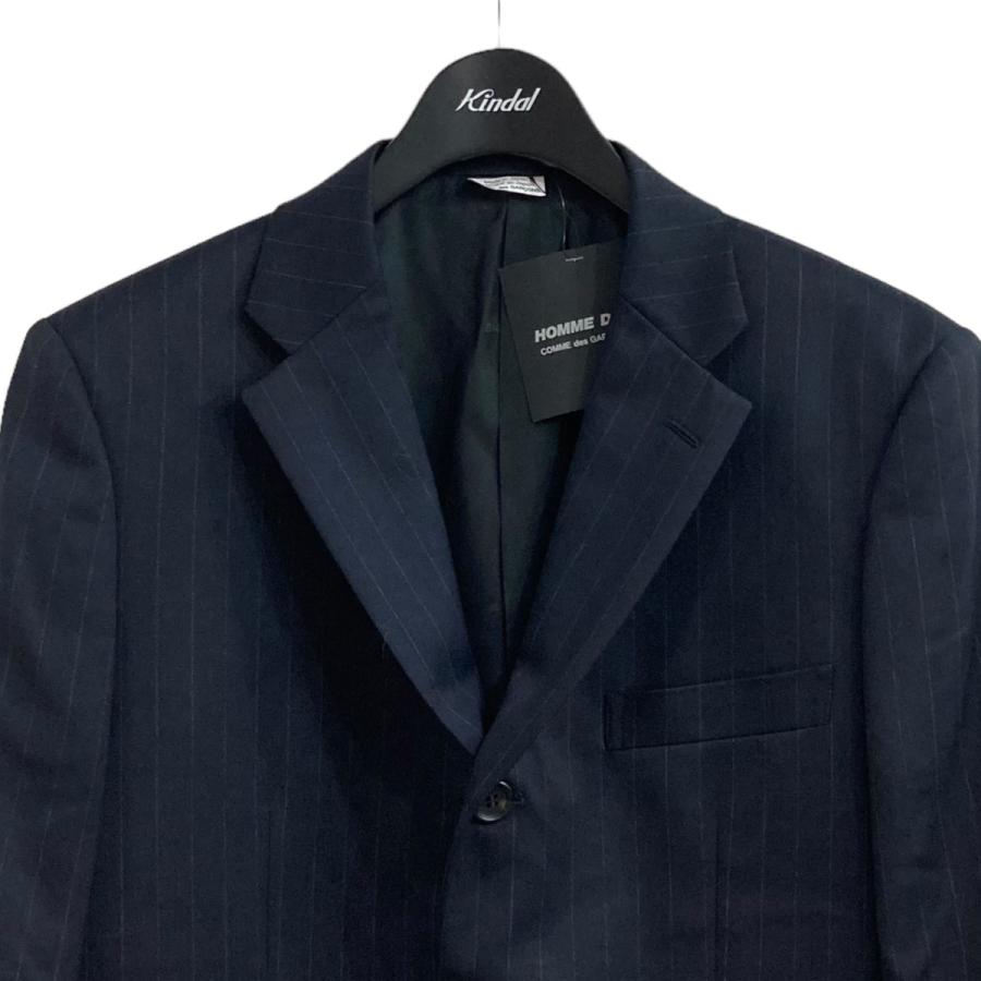 コムデギャルソンオムドゥ2022SS濃紺スーツ COMME des GARÇONS オムドゥ ネイビーストレッチスーツ Sサイズ COMME
