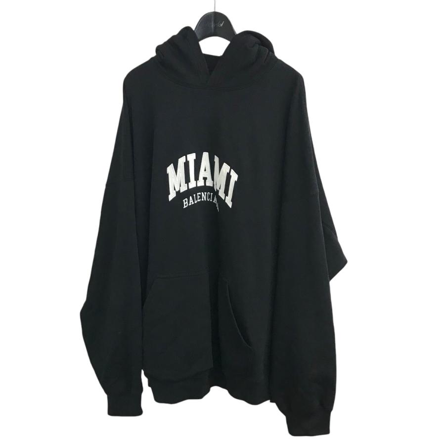 BALENCIAGA バレンシアガ MIAMIロゴパーカー ブラック サイズ：3 