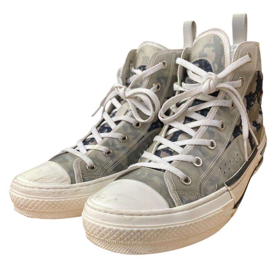 ディオール DIOR オブリークハイカットスニーカー 3SH118YNU ホワイト  