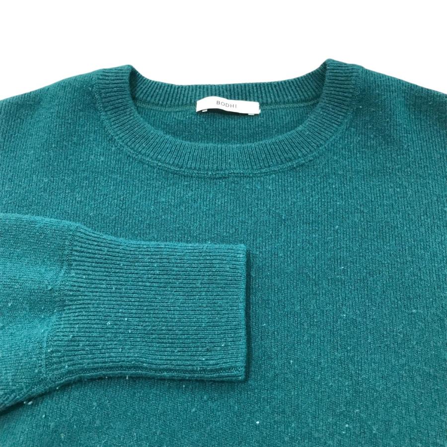 値下げ】BODHI カシミヤニット BD15001 グリーン サイズ：2 (EC
