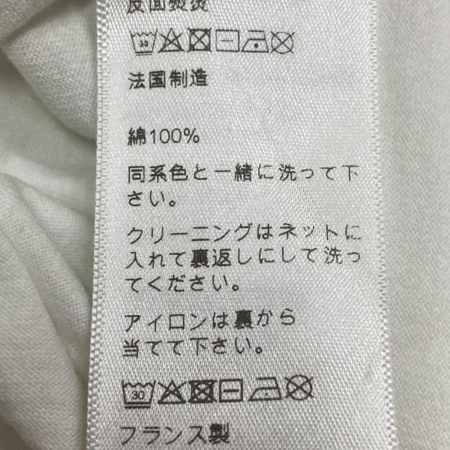 CELINE ロゴTシャツ★XSサイズ CELINE セリーヌ ロゴTシャツ ホワイト×ネイビー サイズ：XS