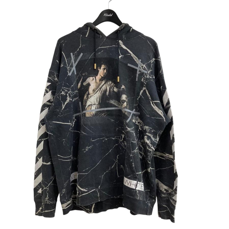 美品✦Off-White グラフィックフーデッドパーカー XS 黒ブラック 美品✦Off-White グラフィックフーデッドパーカー XS 黒ブラック