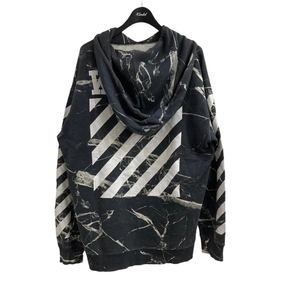 off white オフホワイト OFFWHITE グラフィックパーカー ブラック  