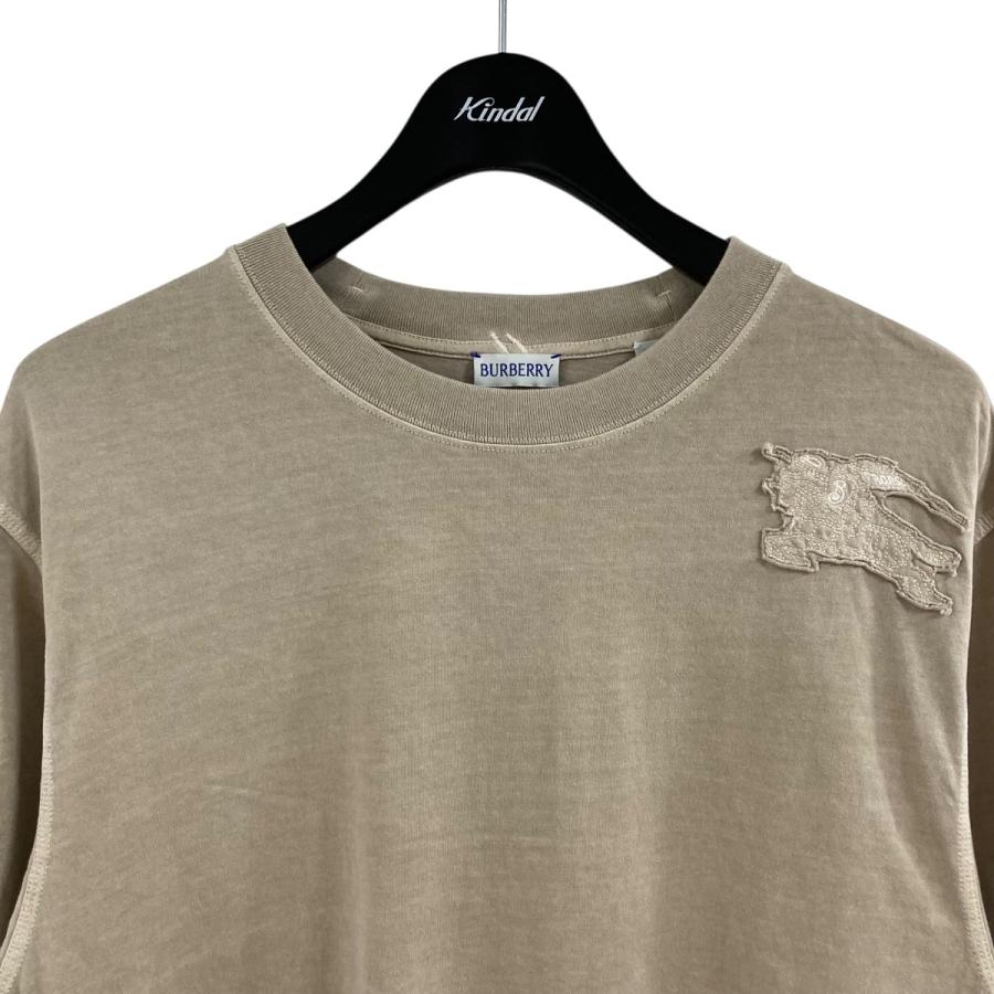 週末値下げ 美品 バーバリー ディアエンブロイダリー Tシャツ グレー BURBERRY（バーバリー） 【値下げ】BURBERRY アイコンエンブロイダリー