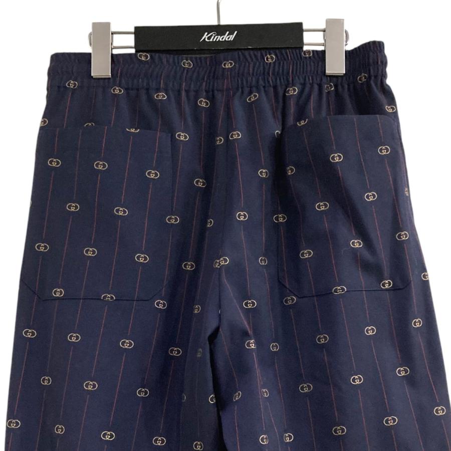 GUCCI グッチ シンボルチェックパンツ 48 スラックス イージー