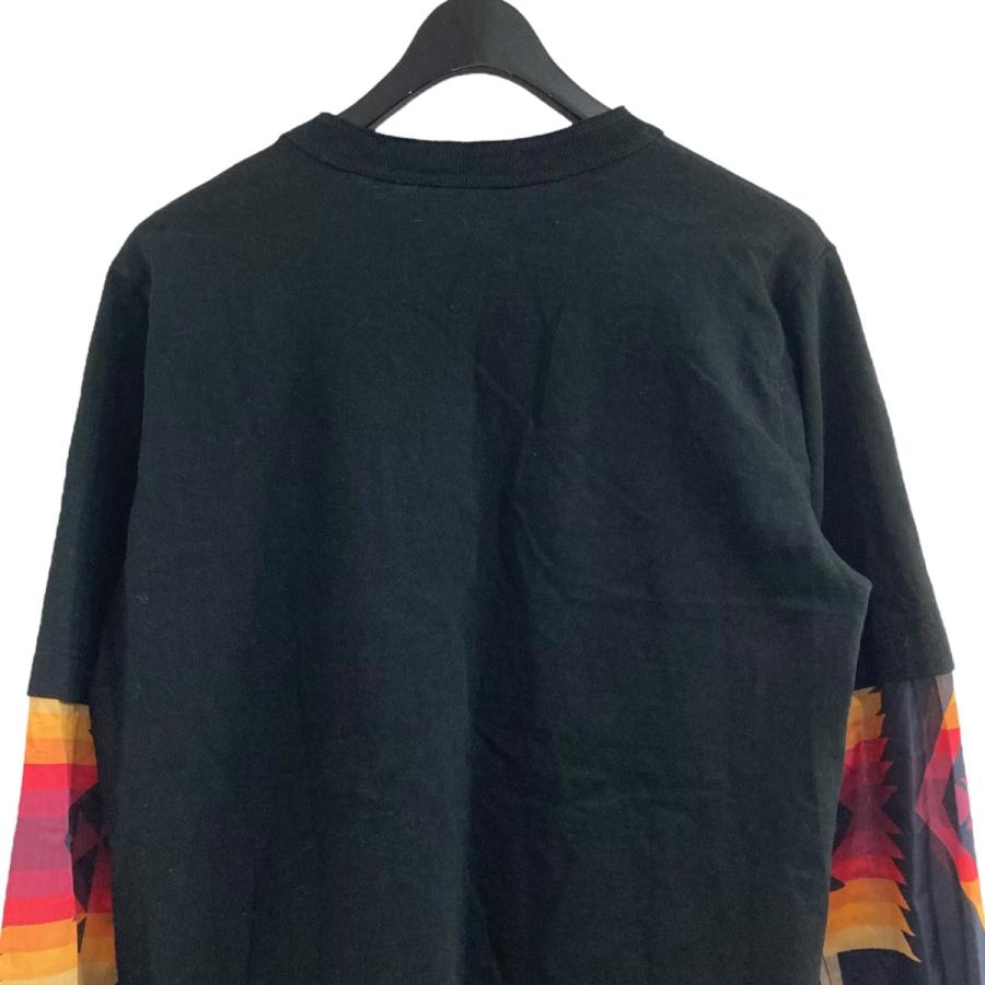 sacai × PENDLETON / sacai×PENDLETON/長袖Tシャツ/2/コットン/BLK/21-02477M sacai 【値下げ】sacai×PENDLETON ロングスリーブカットソー 21-02477M