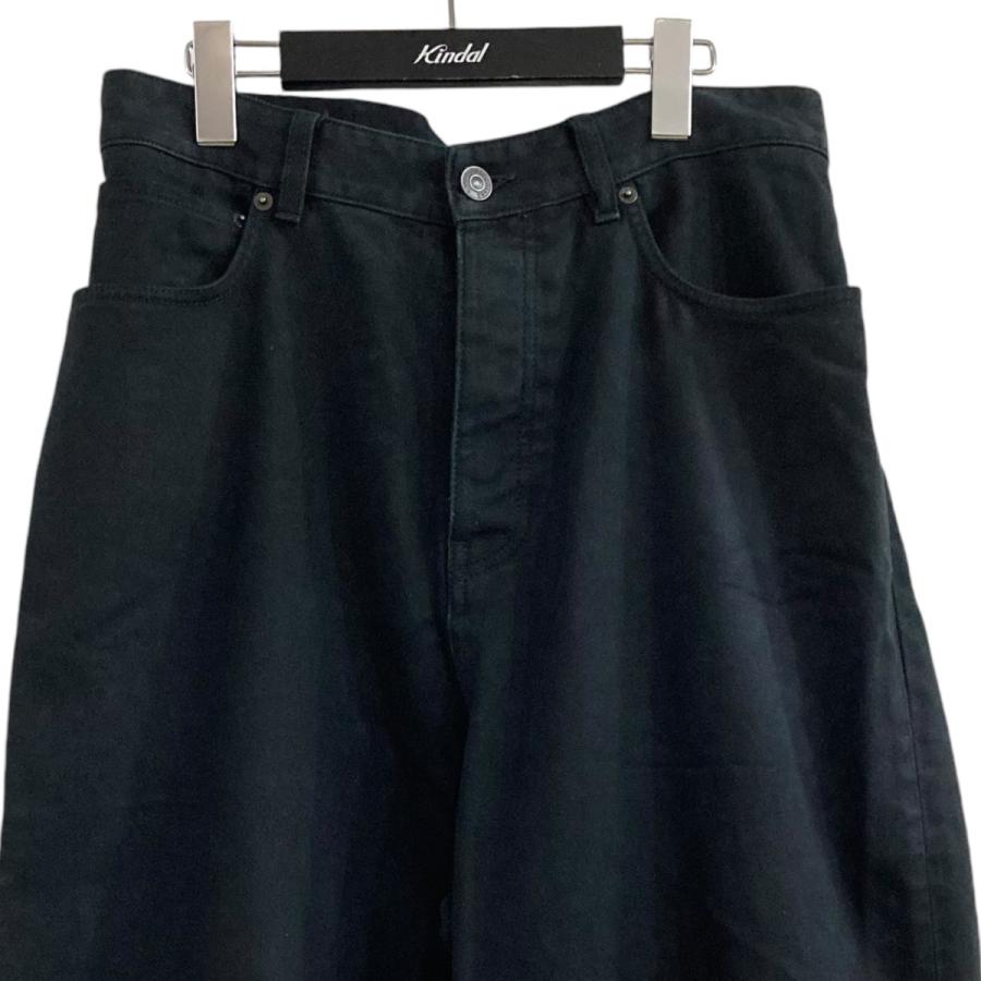 市場最安値Balenciagaグラフィティ　バギーデニムパンツ　ブラック 市場最安値Balenciagaグラフィティ バギーデニムパンツ ブラック