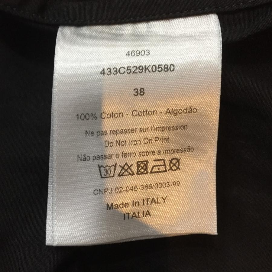 DIOR ブラック ロゴプリント シャツ 38 Christian Dior Vintage Logo T-shirts #38 Top Black White
