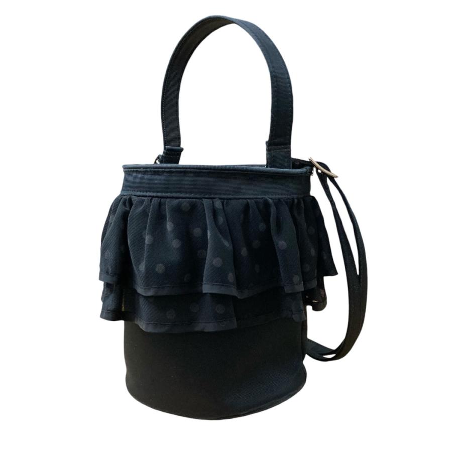 新品　セツコサジテール　ウィークリー ピクニック（白フリル×黒ドット） | bag,picnic | setsuko