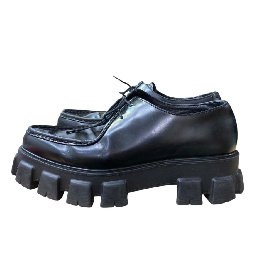 プラダ PRADA レザーシューズ 2ee361 ブラック サイズ：8 