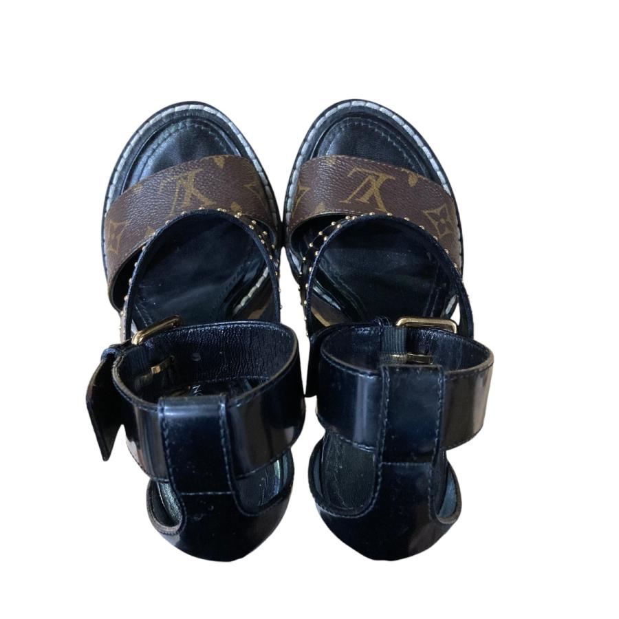 値下げ】LOUIS VUITTON スタートレイルラインスタッズヒールサンダル