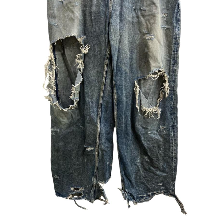 BALENCIAGA バレンシアガ 23SS ダメージ加工バギーデニムパンツ BALENCIAGA バレンシアガ 23SS ダメージ加工バギーデニムパンツ