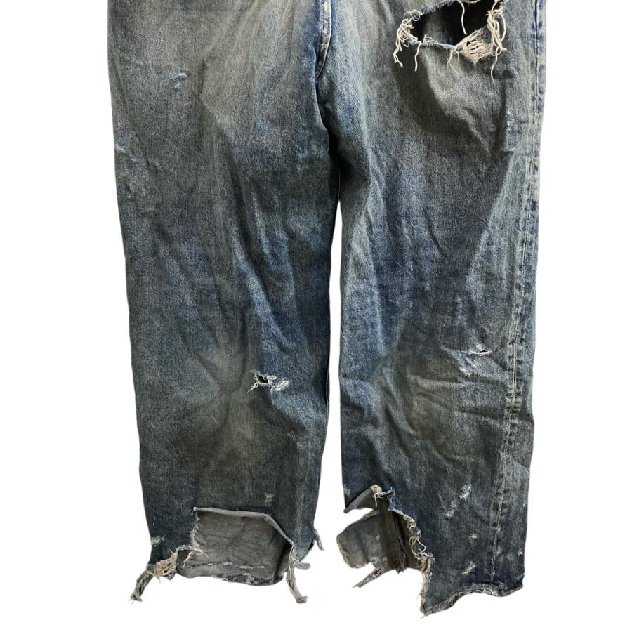 BALENCIAGA バレンシアガ 23SS ダメージ加工バギーデニムパンツ BALENCIAGA バレンシアガ 23SS ダメージ加工バギーデニムパンツ