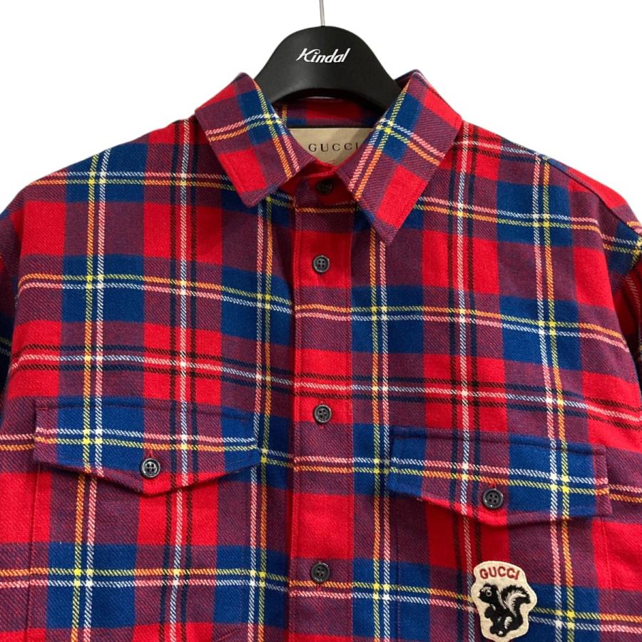 GUCCI（グッチ） 【値下げ】GUCCI スカンクパッチチェックジャケット