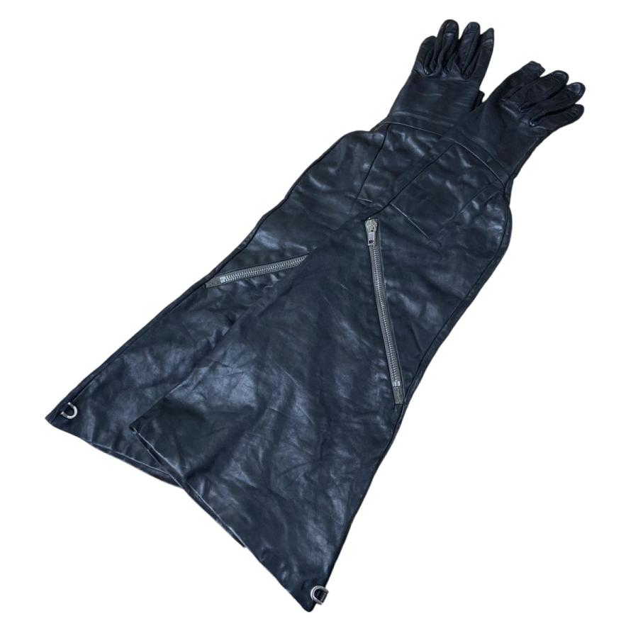 新品未使用フランス製rick owens gloveレザーグローブレザーロング