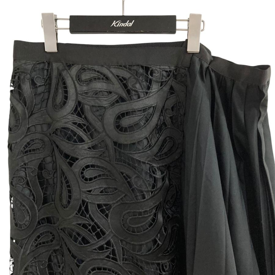 Sacai スーチングミックスドッキングスカート サイズ1 黒