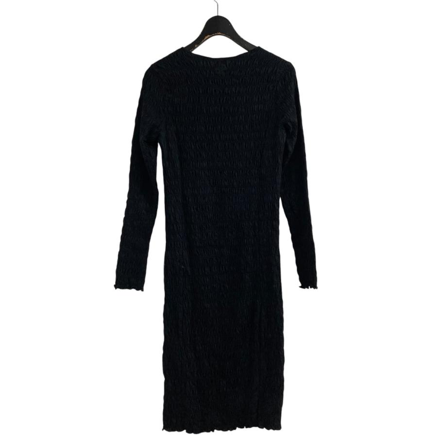 PATOU ブラックドレス　34サイズ パトゥ Patou オーガニックコットンスモックドレス ブラック サイズ：S