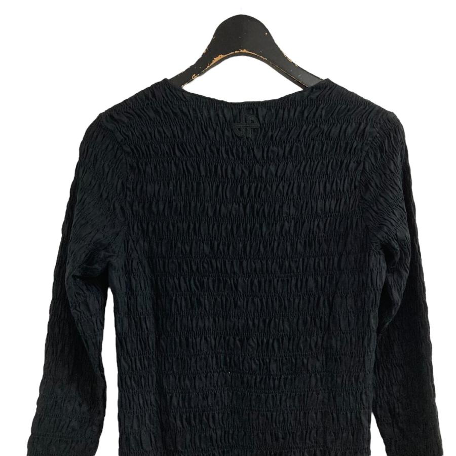 PATOU ブラックドレス　34サイズ パトゥ Patou オーガニックコットンスモックドレス ブラック サイズ：S