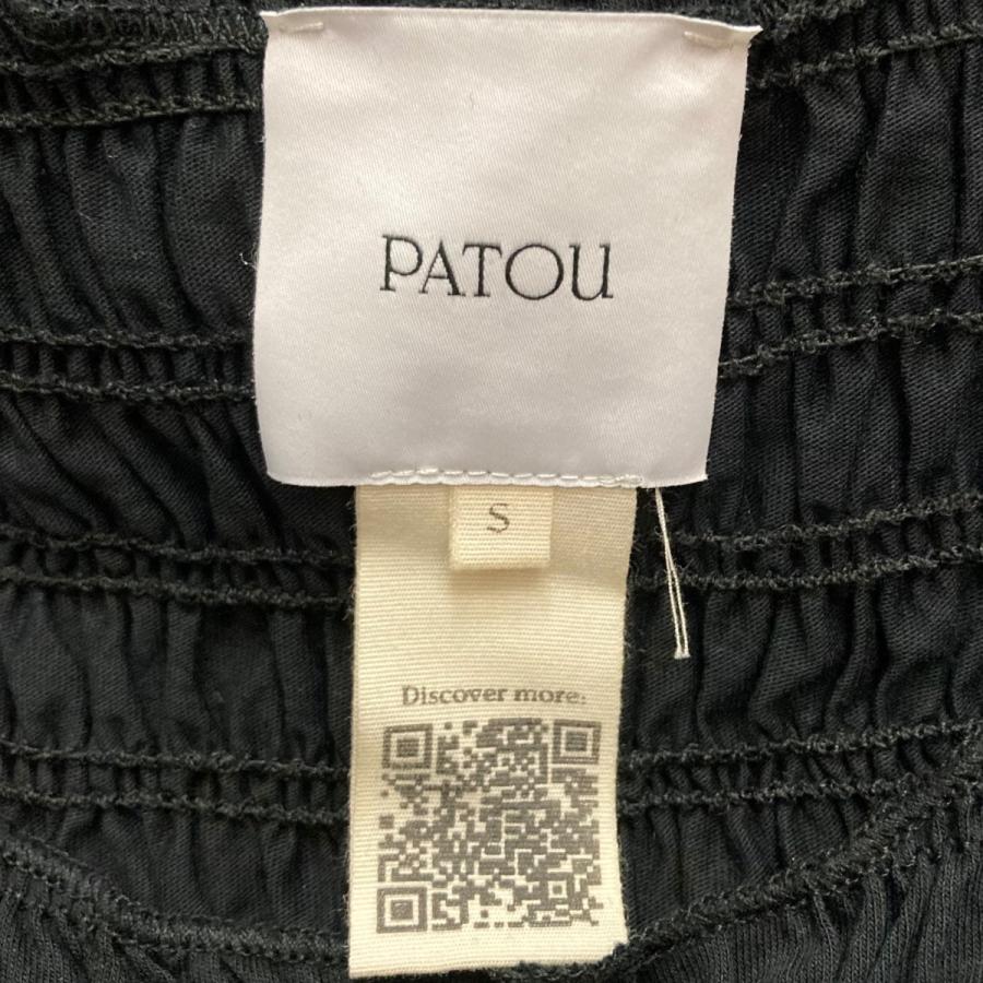 パトゥ Patou オーガニックコットンスモックドレス ブラック サイズ：S