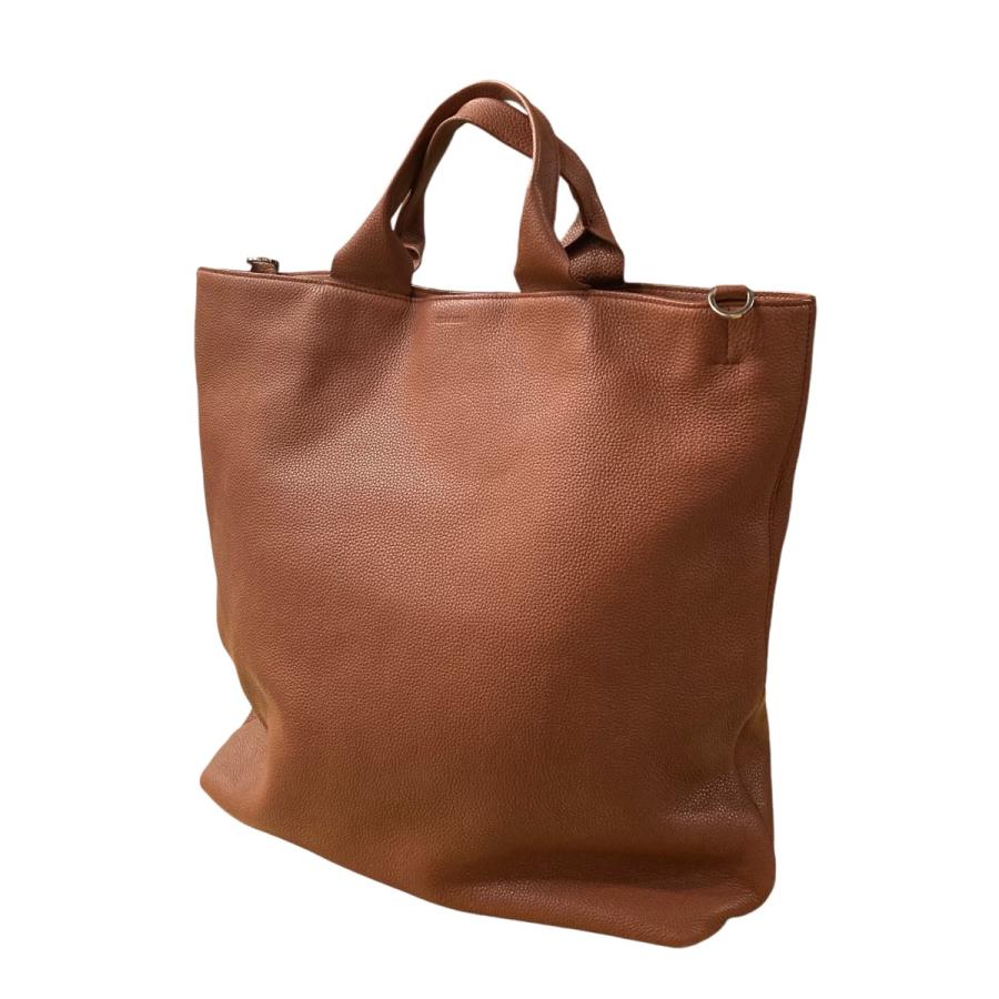 JIL SANDER 【値下げ】JIL レザートートバッグ ブラウン (静岡 JIL SANDER 【値下げ】JIL レザートートバッグ ブラウン (静岡